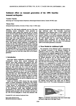 Sediment Effect on Tsunami Generation of the 1896 Sanriku