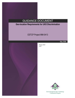 Technical Report - Strategic Environmental Research and