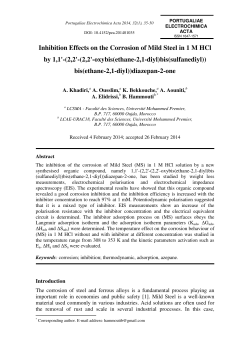 Inhibition Effects on the Corrosion of Mild Steel in 1 M HCl by 1,1`