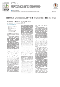 reforms are needed, but the states are here to stay