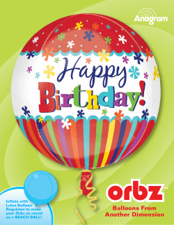 Orbz Sell Sheet - Anagram Balloons