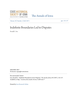 Indefinite Boundaries Led to Disputes
