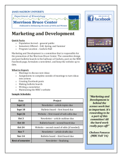 Marketing and Development