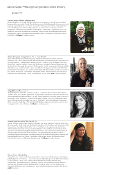 2013 Short List - Manchester Metropolitan University