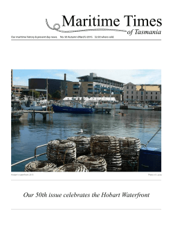 Our 50th issue celebrates the Hobart Waterfront