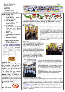 18th November Tobermore Times - Tobermore Primary School
