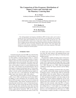 The Comparison of Size-Frequency Distributions of Impact Craters