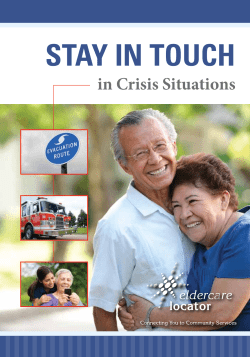 Stay in Touch in Crisis Situations