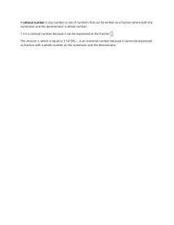 rational numbers