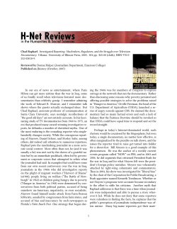 Untitled [Donna Halper on Investigated Reporting: Muckrakers