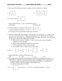 May 2011 - John Abbott Home Page