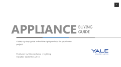 APPLIANCE BUYING GUIDE