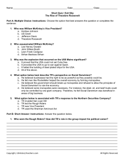 Copyright, USHistoryTeachers.com All Rights Reserved. Name: Date: