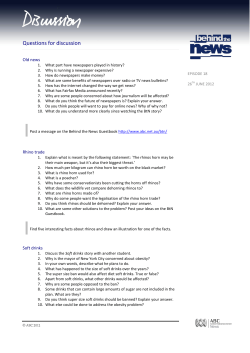 Questions for discussion