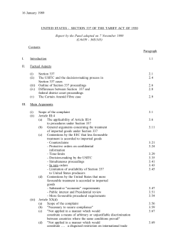 16 January 1989 UNITED STATES - SECTION 337