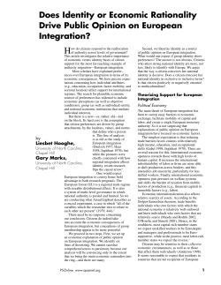 Does Identity or Economic Rationality Drive Public