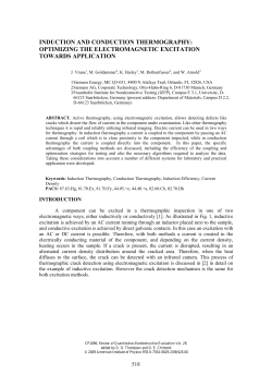 Induction and Conduction Thermography: Optimizing the