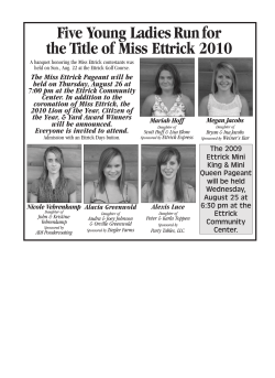 Ettrick Days Citizen of the Year 2010 #34-10