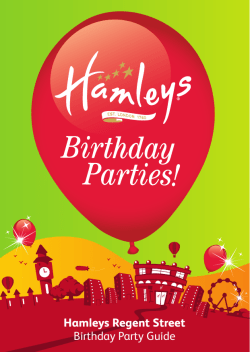 Hamleys Regent Street Birthday Party Guide