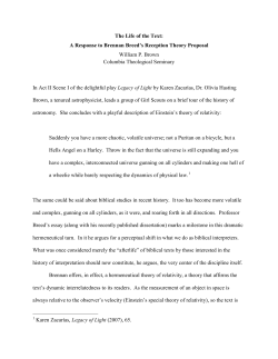 The Life of the Text: A Response to Brennan Breed`s Reception