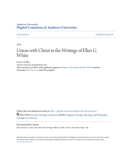 Union with Christ in the Writings of Ellen G. White