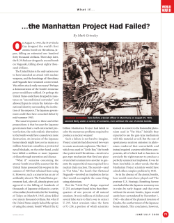 What if The Manhattan Project had Failed