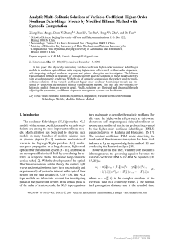 Analytic Multi-Solitonic Solutions of Variable-Coefficient