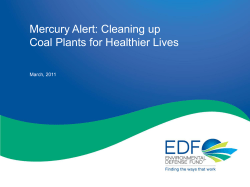 Mercury Alert: Cleaning up Coal Plants for Healthier Lives