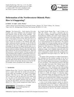Deformation of the Northwestern Okhotsk Plate