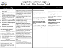 Spring 2017 - Mesquite ISD