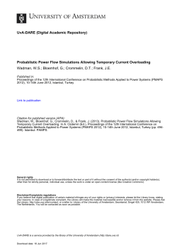 Probablistic Power Flow Simulations Allowing Temporary Current