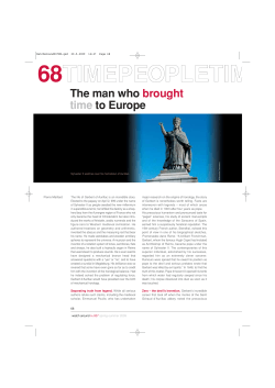 The man who brought time to Europe