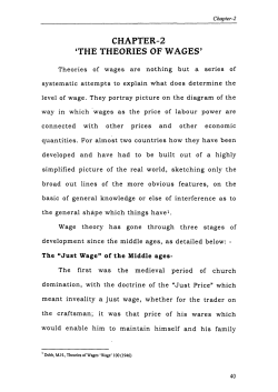 chapter-2 *the theories of wages