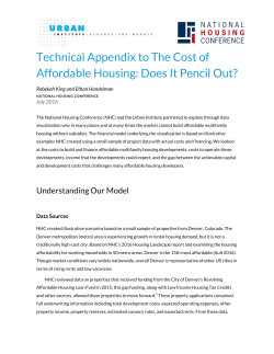 Technical Appendix to The Cost of Affordable