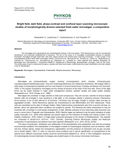 Bright field, dark field, phase-contrast and confocal laser