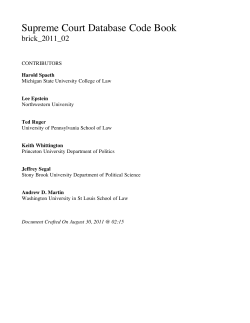 codebook - The Supreme Court Database