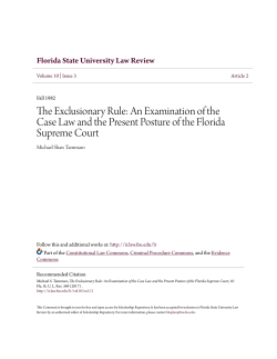 The Exclusionary Rule - Scholarship Repository