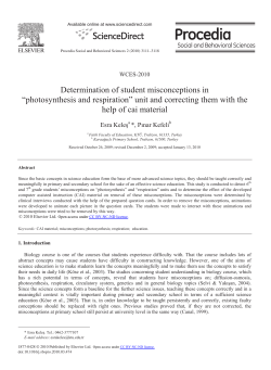 Determination of student misconceptions in &acirc;