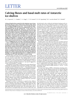 Calving fluxes and basal melt rates of Antarctic ice shelves