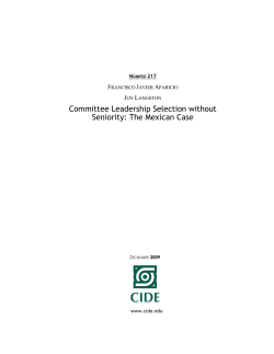 Committee Leadership Selection without Seniority: The Mexican Case