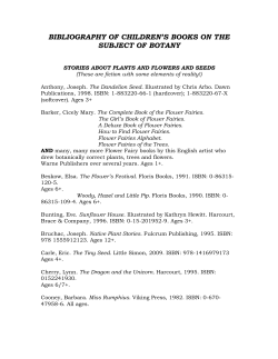 bibliography of children`s books on the subject of botany