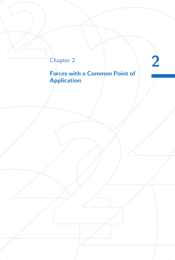 Chapter 2 Forces with a Common Point of Application