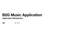 B2G Music Application - Wiki