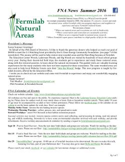 Summer - Fermilab Natural Areas
