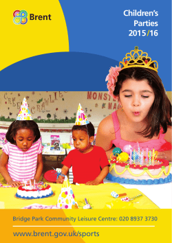 Children`s Parties 2015/16