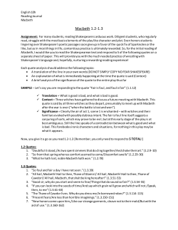 Macbeth 1.2-1.3