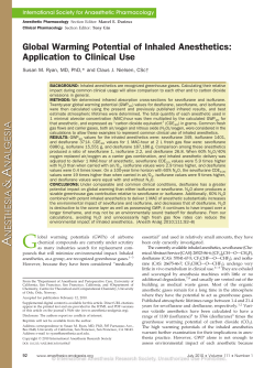 - Anesthetic Gas Reclamation