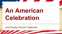 2nd Grade Honors Veterans