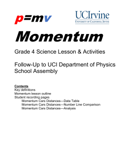 p=mv - UCI Physics and Astronomy