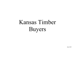 Kansas Timber Buyers - Kansas Forest Service